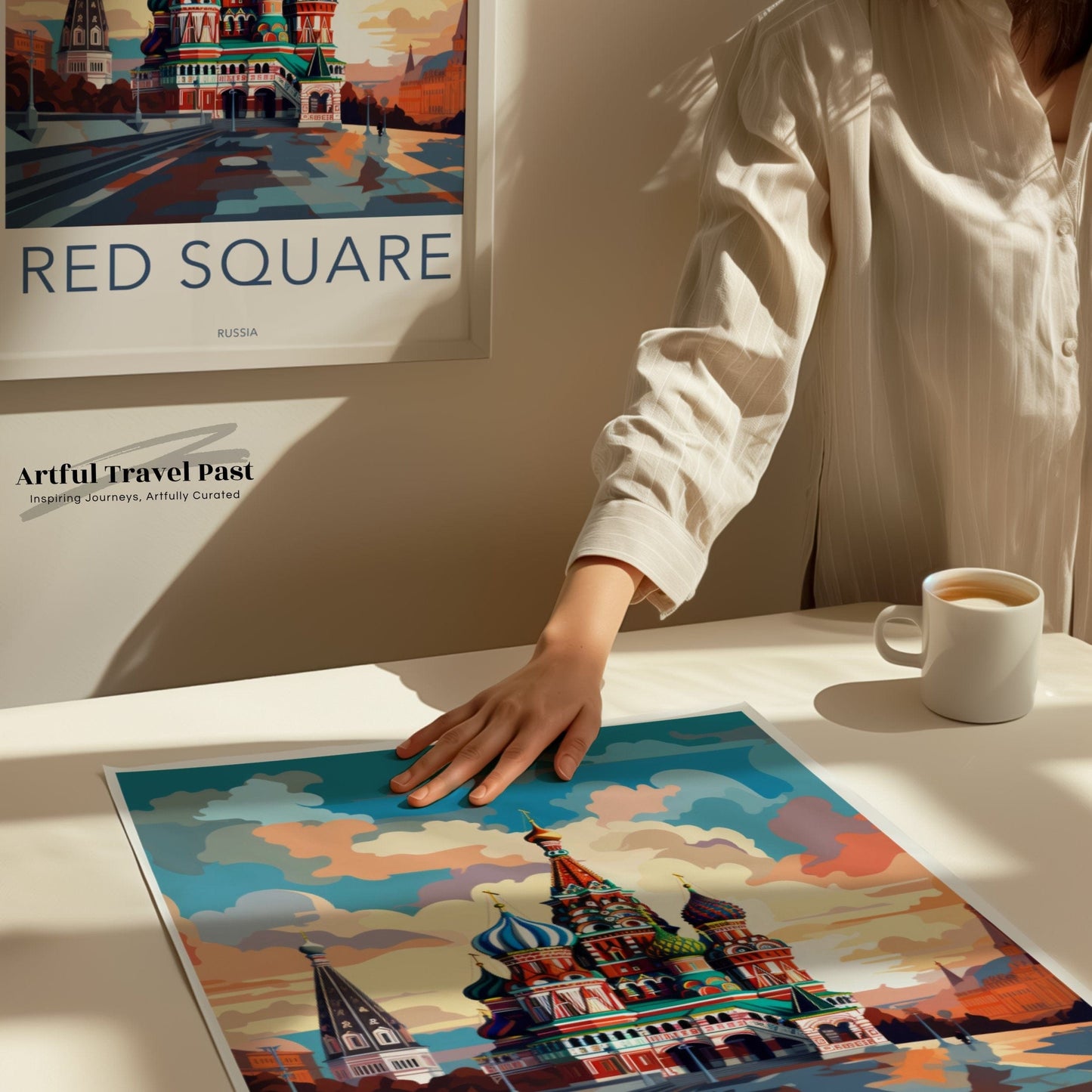 Red Square Poster | Russia Wall Art | Eastern Europe Artwork
