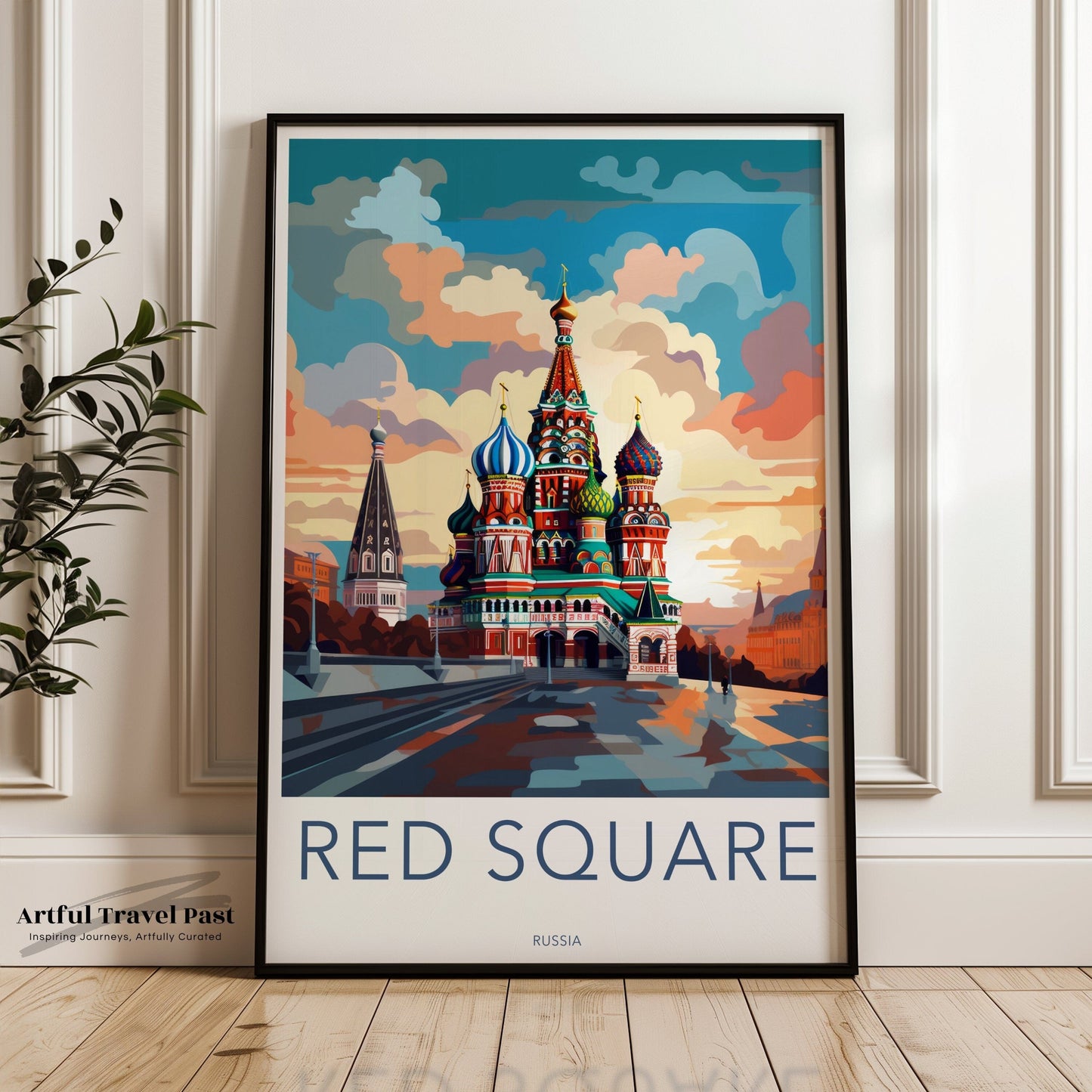 Red Square Poster | Russia Wall Art | Eastern Europe Artwork