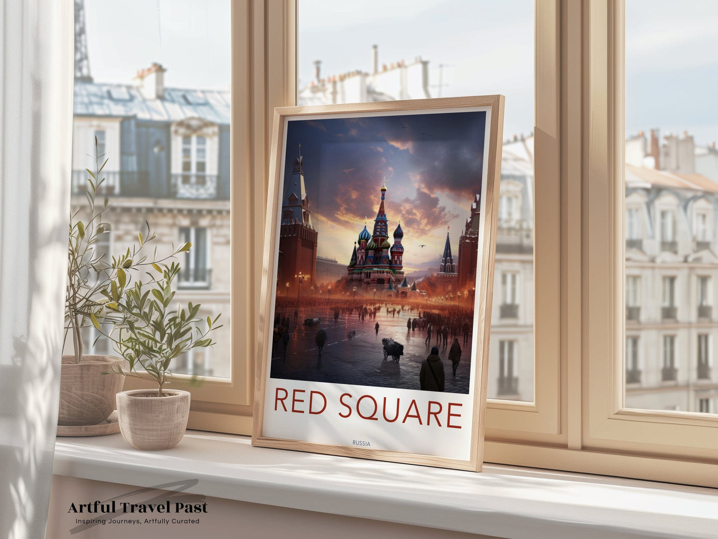 Red Square Poster | Russia Wall Art | Eastern Europe Decor