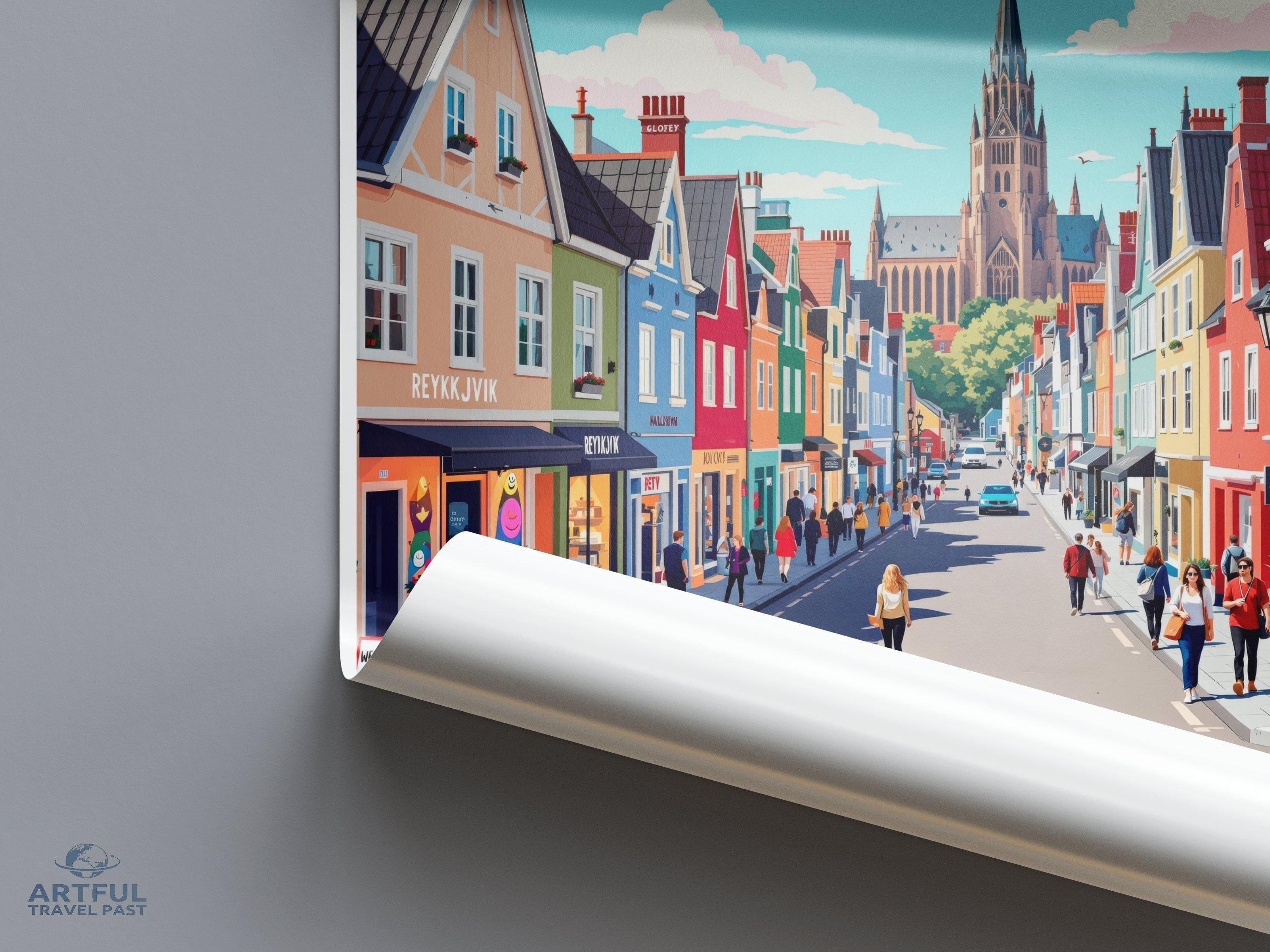 Reykjavik Poster - Iceland Wall Art