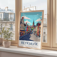 Reykjavik Poster - Iceland Wall Art