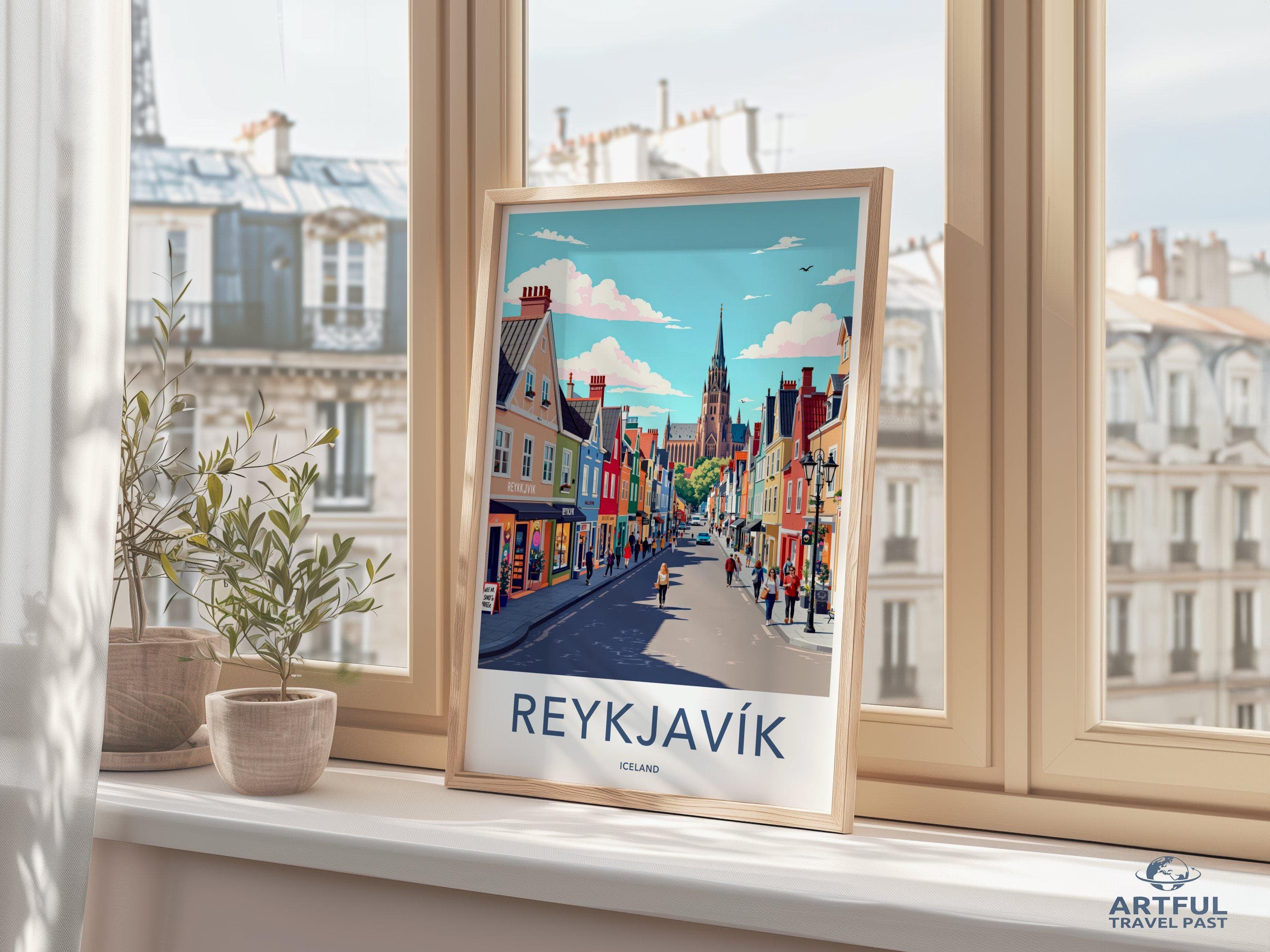 Reykjavik Poster - Iceland Wall Art