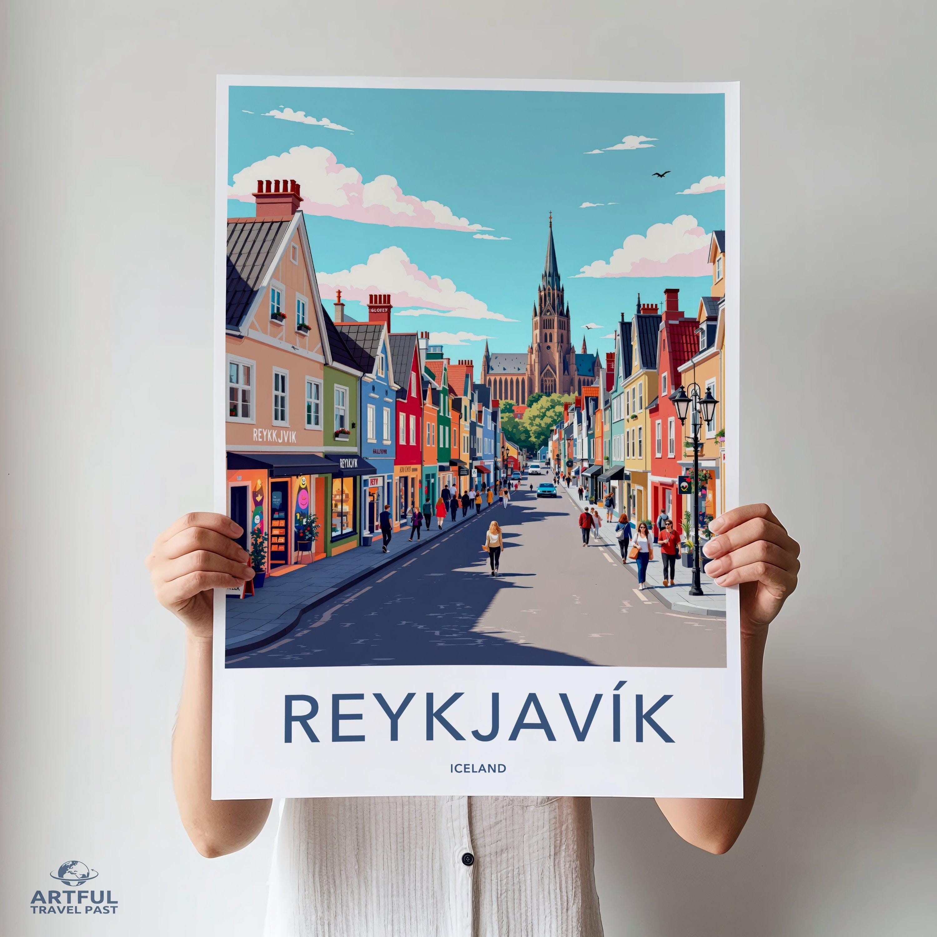 Reykjavik Poster - Iceland Wall Art
