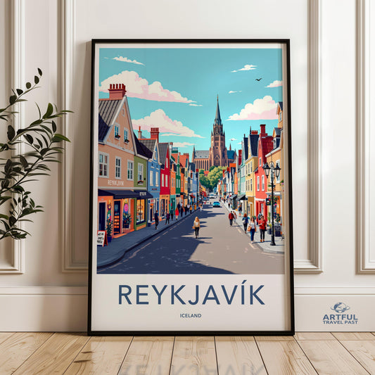 Reykjavik Poster - Iceland Wall Art