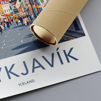 Reykjavik Poster - Iceland Wall Art