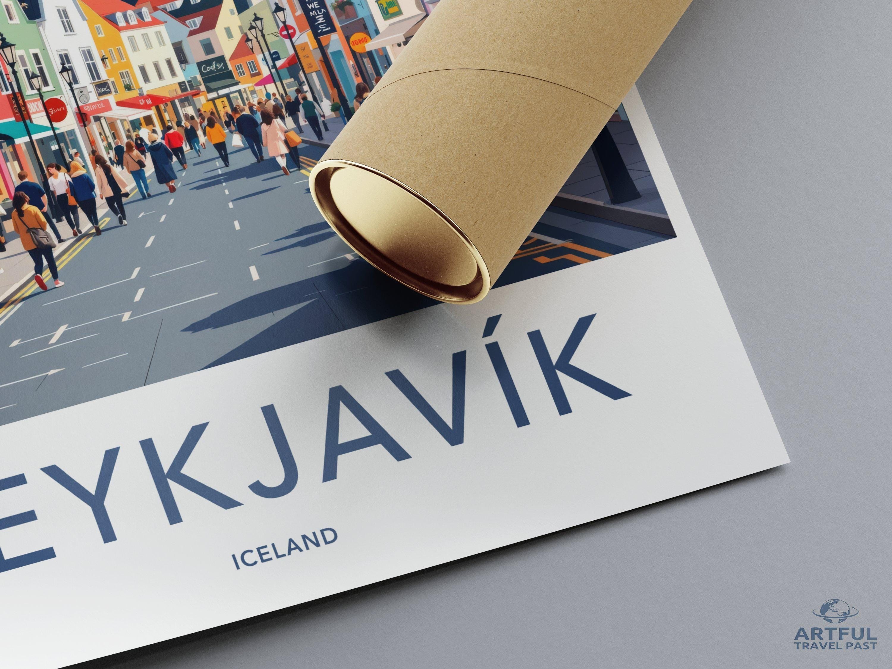 Reykjavik Poster - Iceland Wall Art