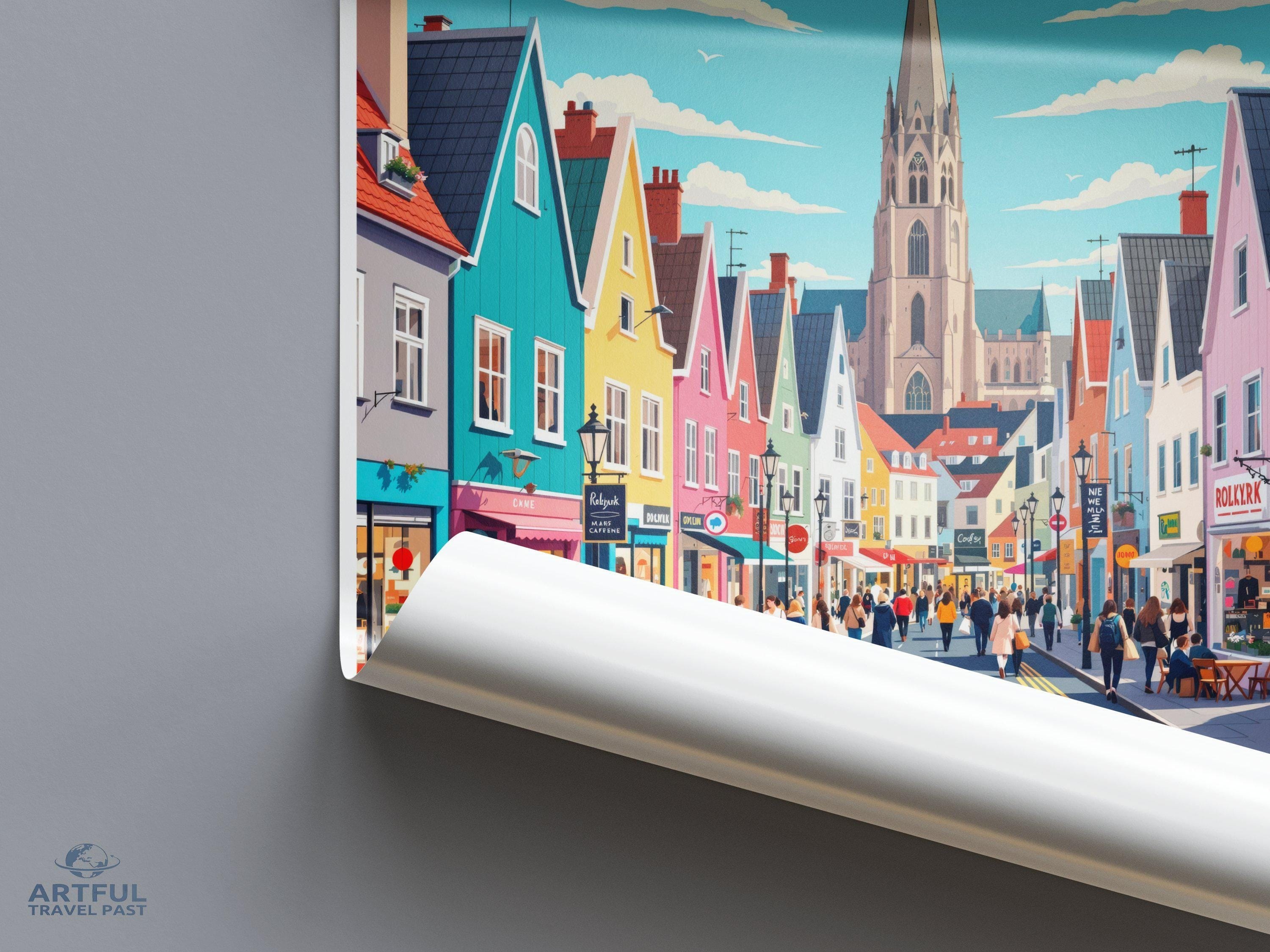 Reykjavik Poster - Iceland Wall Art