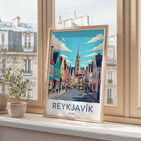 Reykjavik Poster - Iceland Wall Art