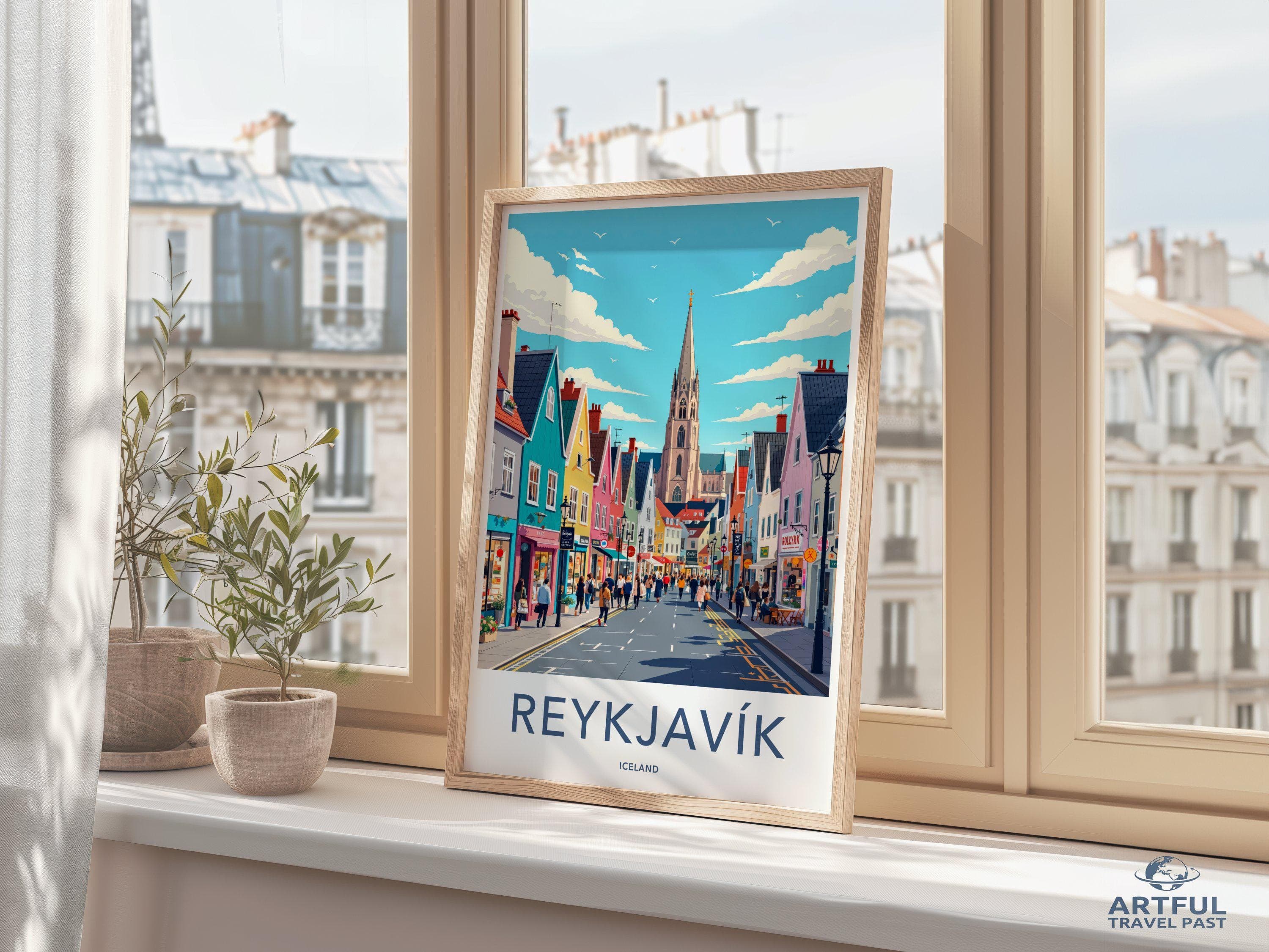 Reykjavik Poster - Iceland Wall Art