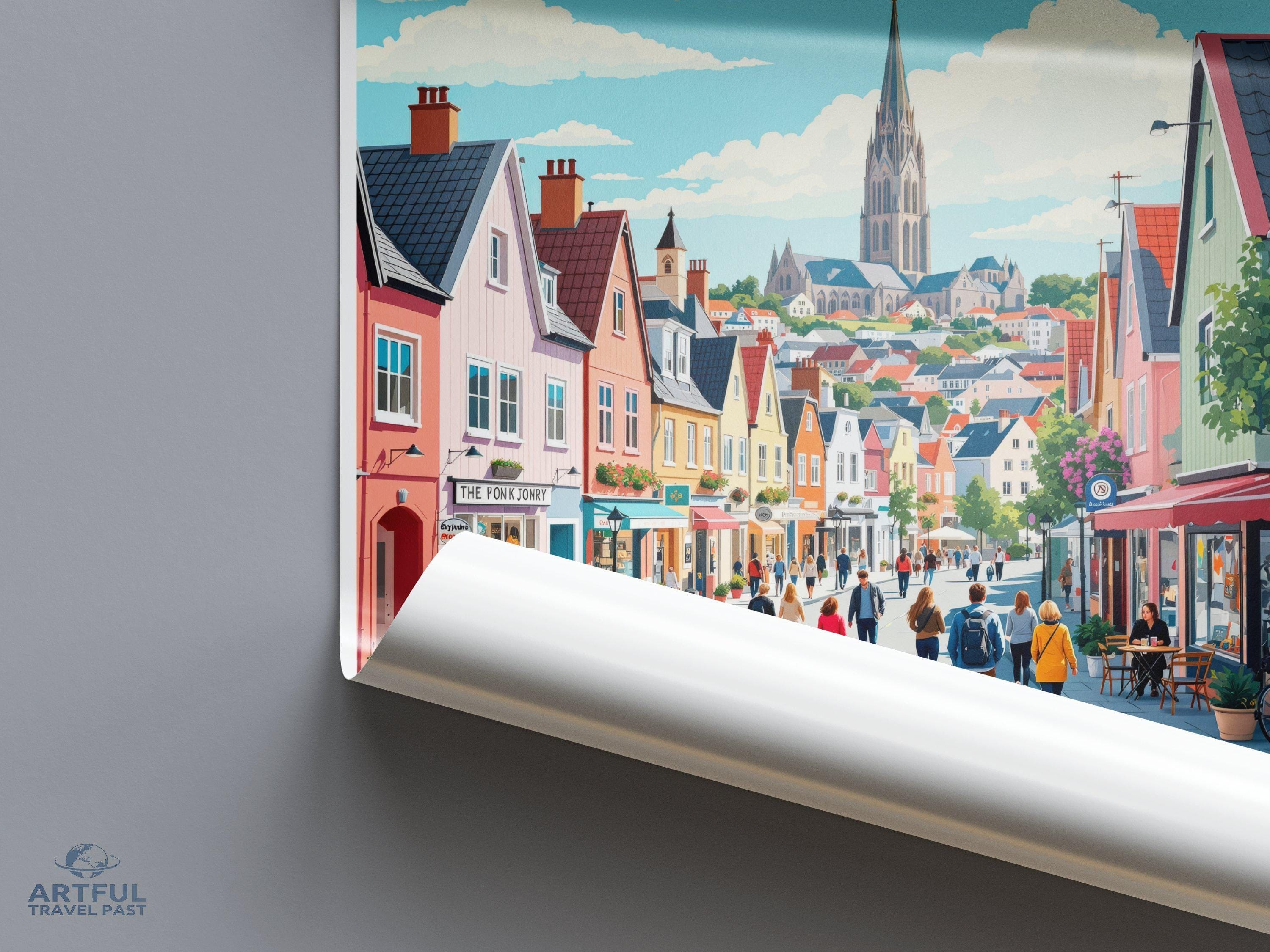 Reykjavik Poster - Iceland Wall Art