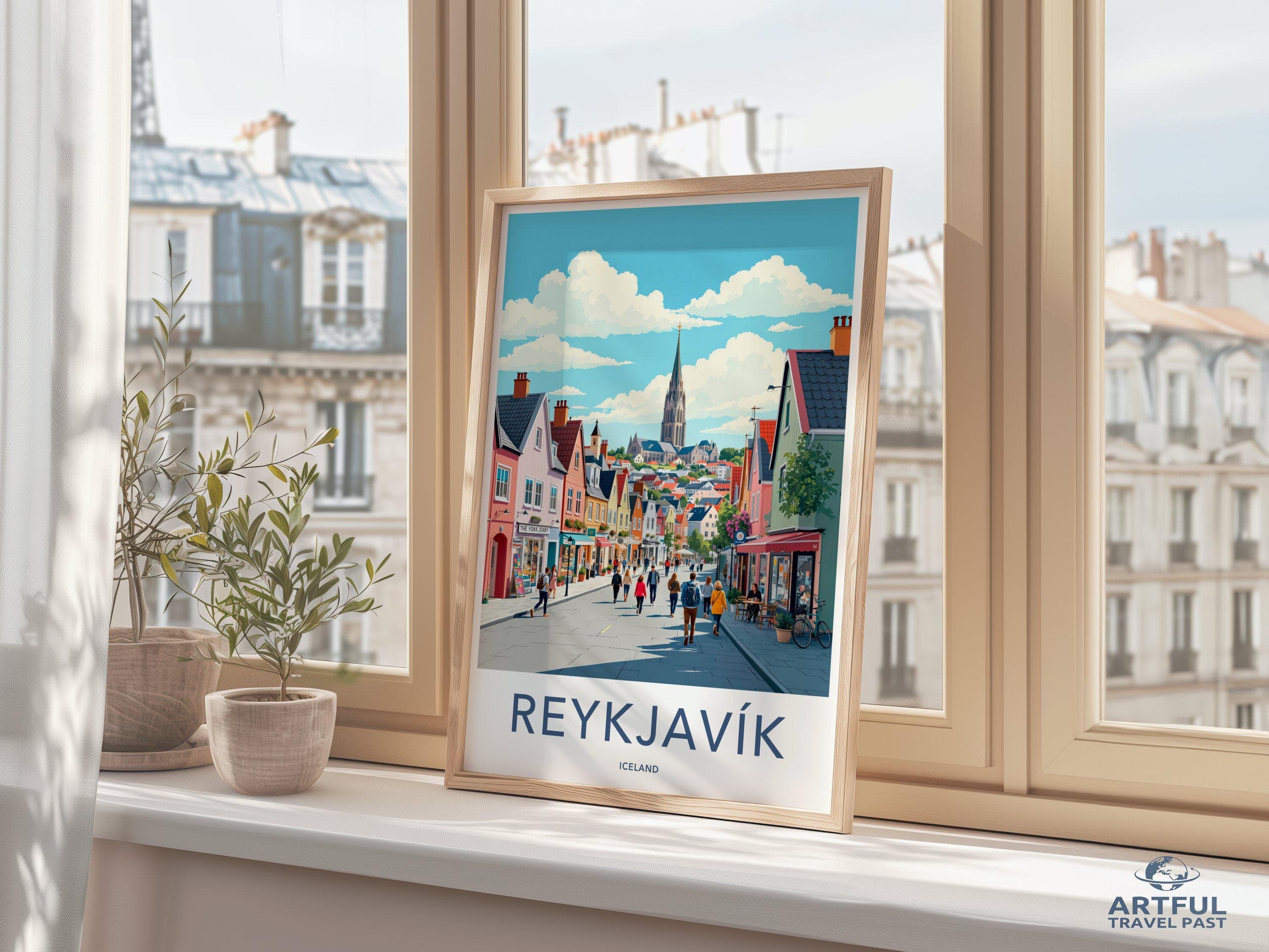 Reykjavik Poster - Iceland Wall Art