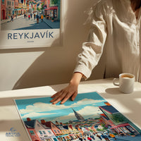 Reykjavik Poster - Iceland Wall Art