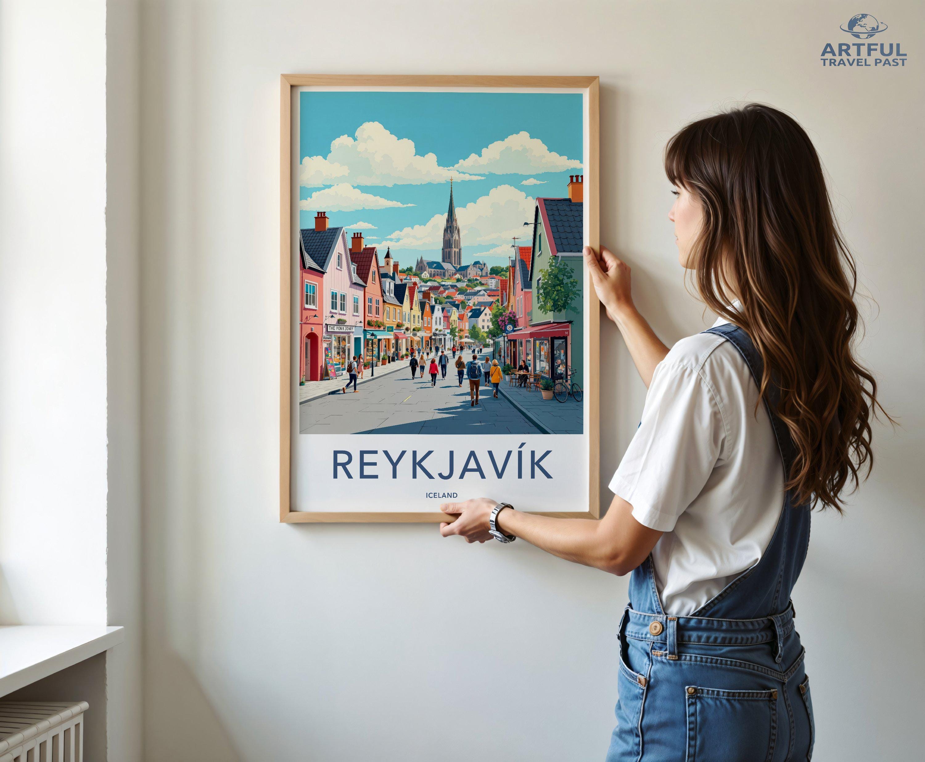 Reykjavik Poster - Iceland Wall Art