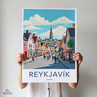 Reykjavik Poster - Iceland Wall Art