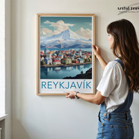 Reykjavik Poster - Iceland Wall Art