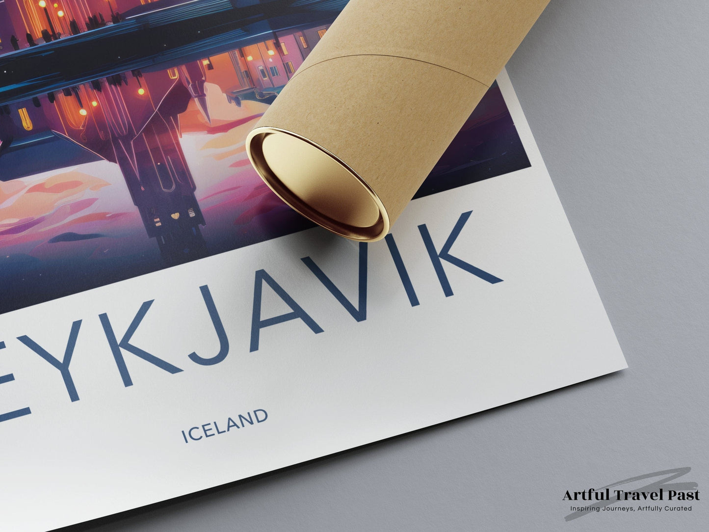 Reykjavik Poster | Iceland Wall Art | Nordic Artwork