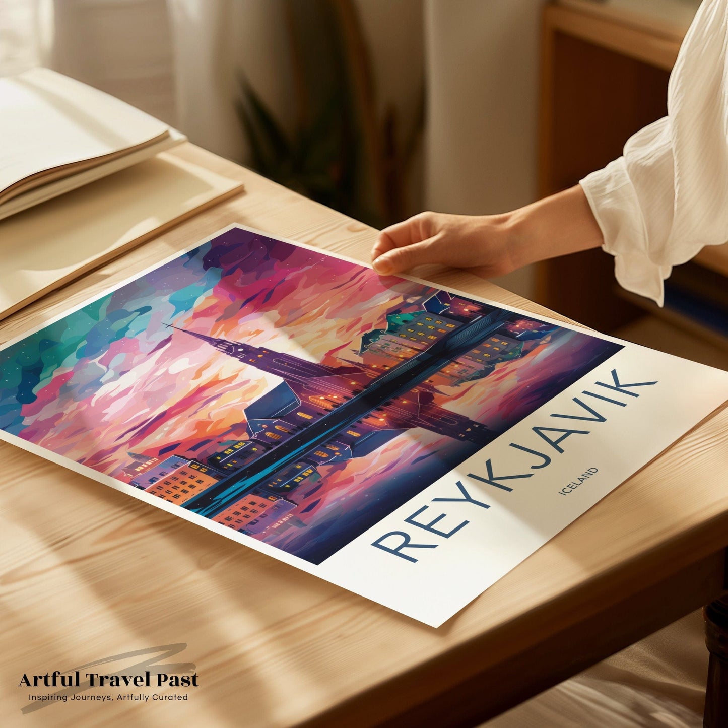 Reykjavik Poster | Iceland Wall Art | Nordic Artwork