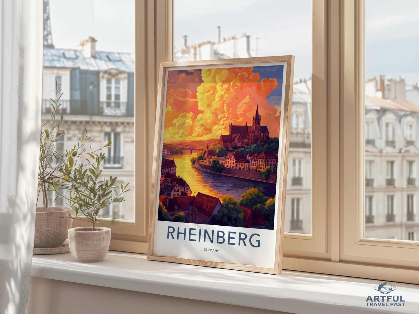 Rheinberg Poster | Germany Wall Art | Europe Decor