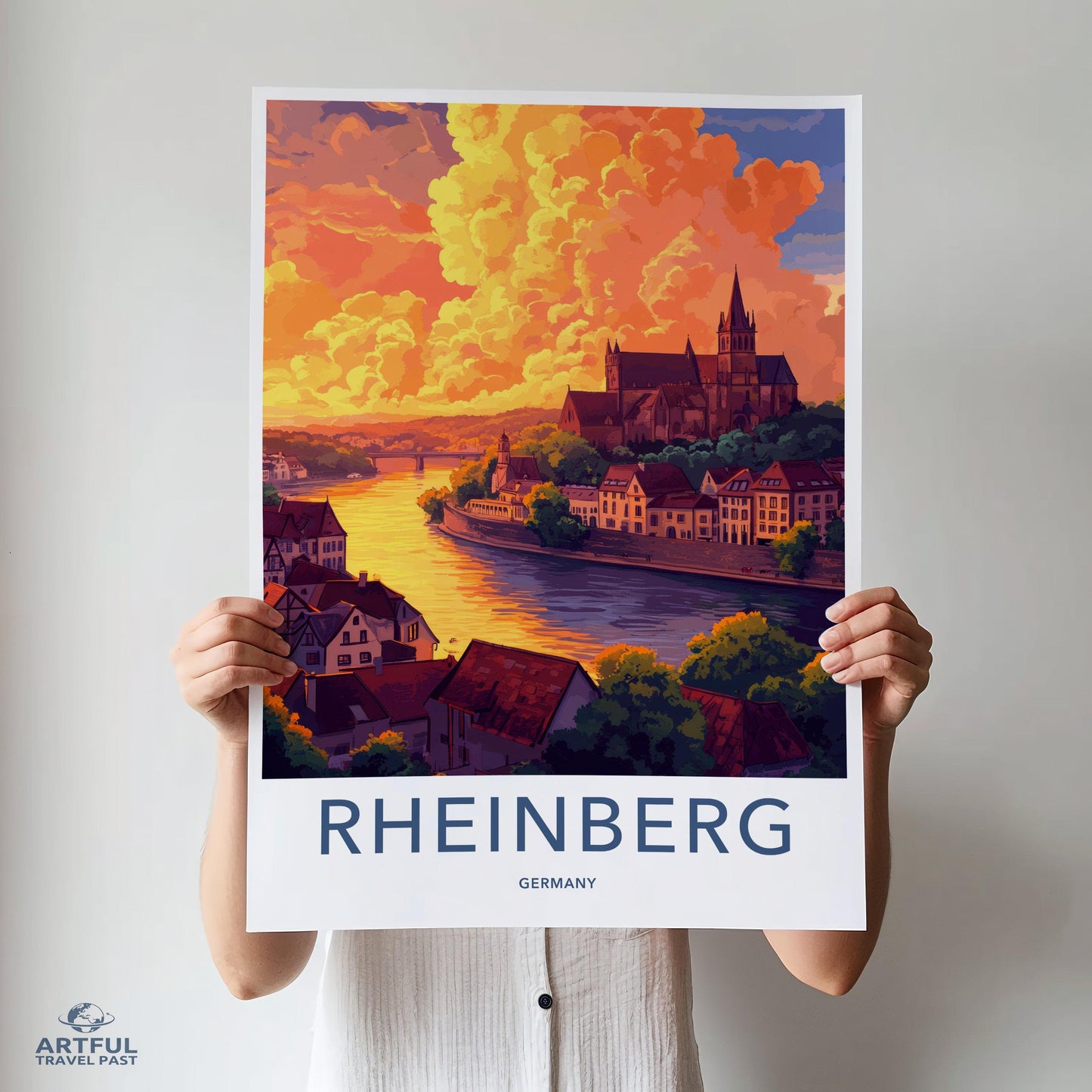 Rheinberg Poster | Germany Wall Art | Europe Decor