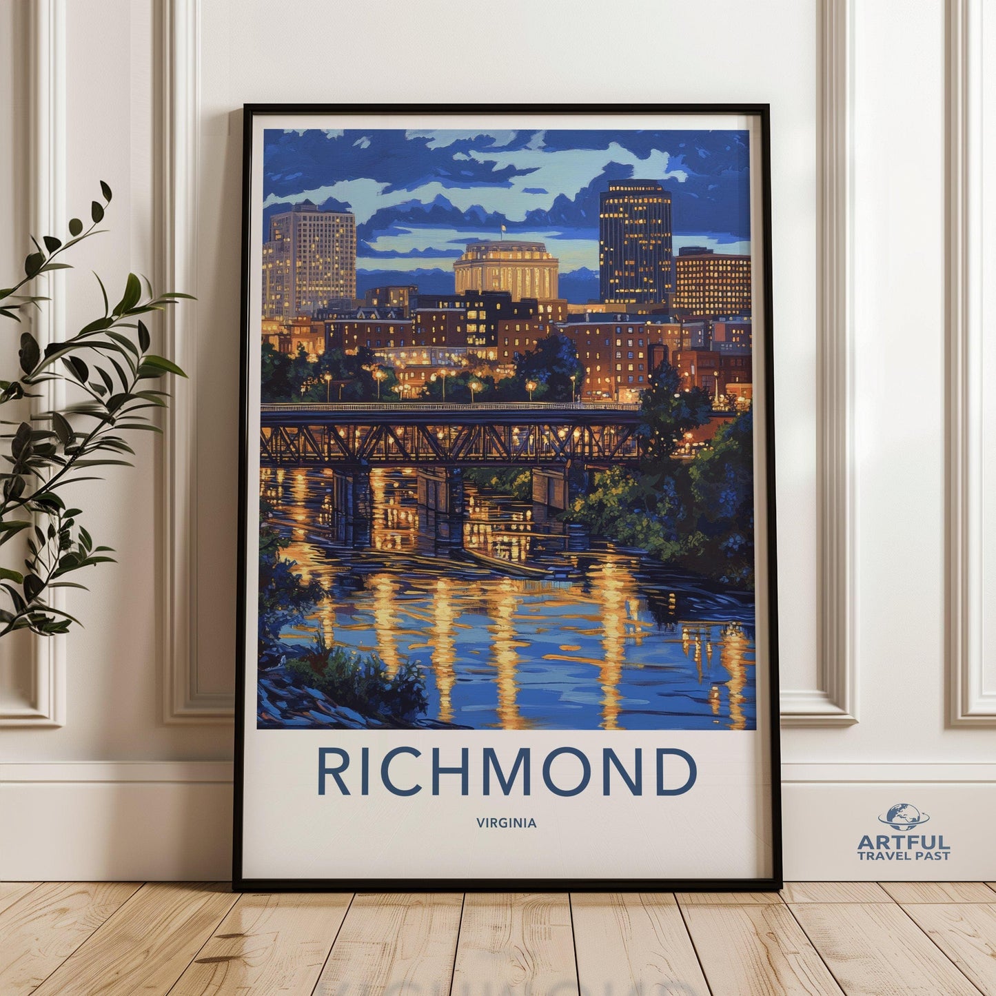 Richmond Poster | Virginia Wall Art | America Decor