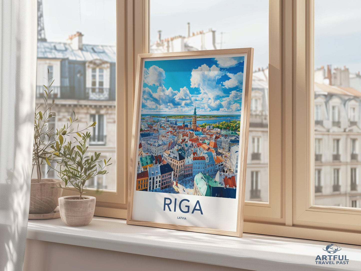 Riga Poster | Latvia Wall Art | Europe Decor