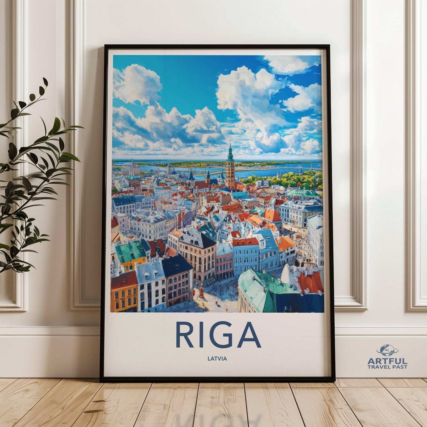 Riga Poster | Latvia Wall Art | Europe Decor