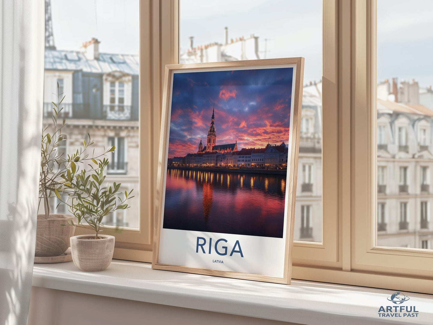 Riga Poster | Latvia Wall Art | Europe Decor