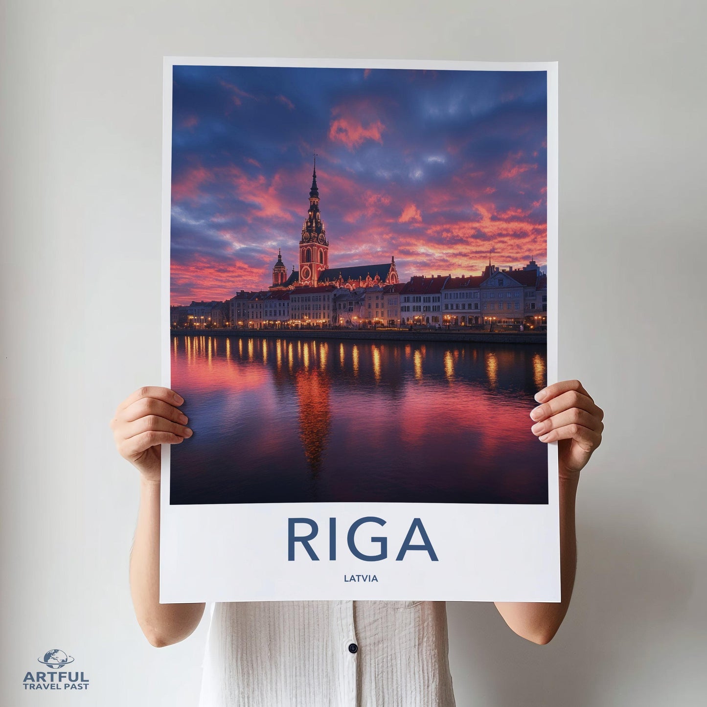 Riga Poster | Latvia Wall Art | Europe Decor
