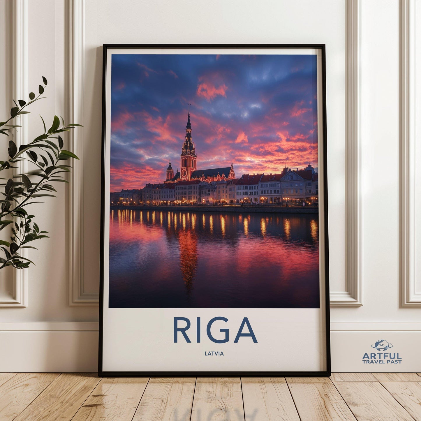 Riga Poster | Latvia Wall Art | Europe Decor
