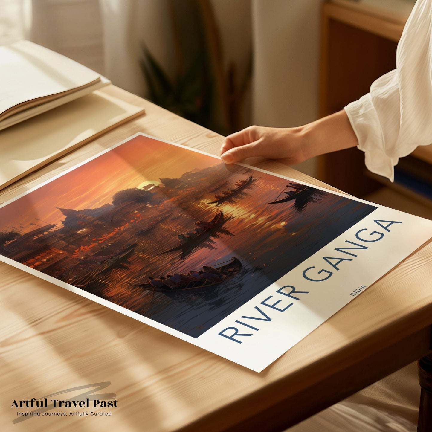 River Ganga Poster - India Wall Art