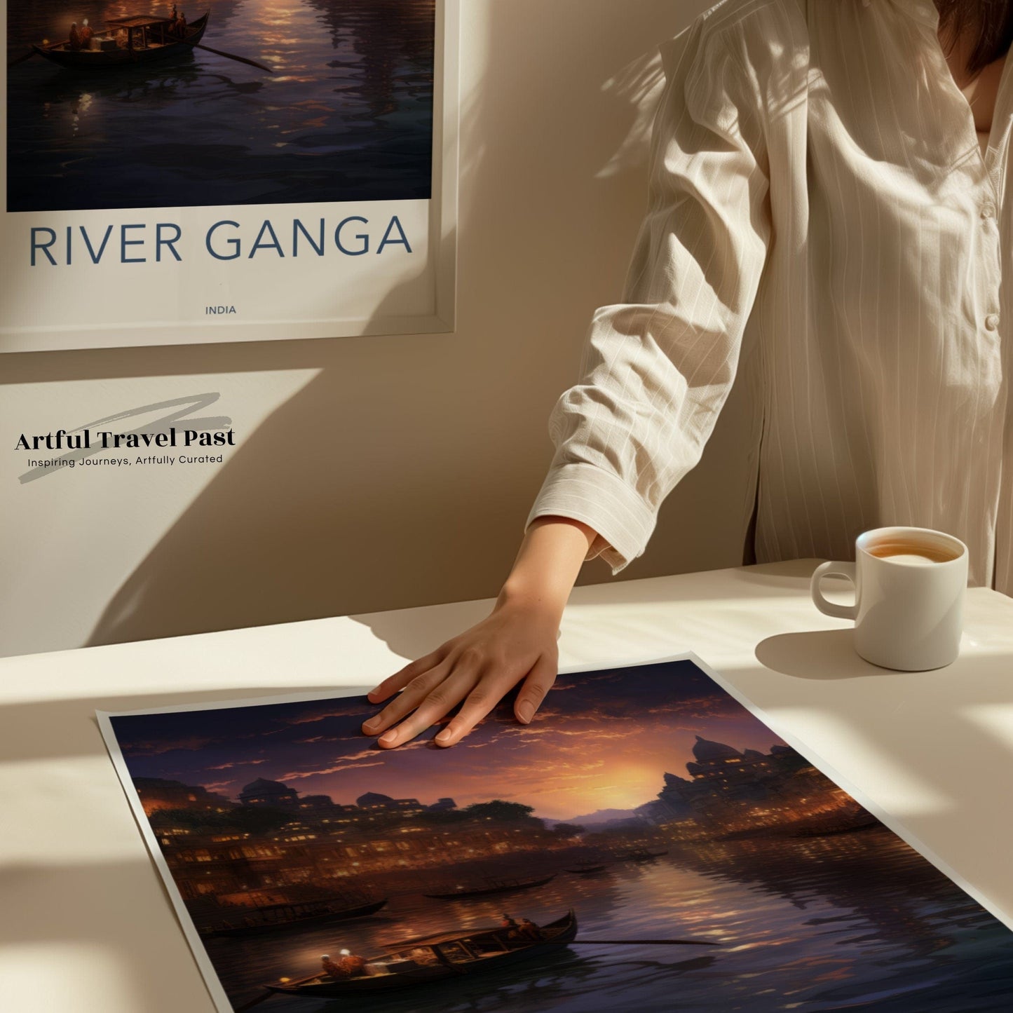 River Ganga Poster - India Wall Art