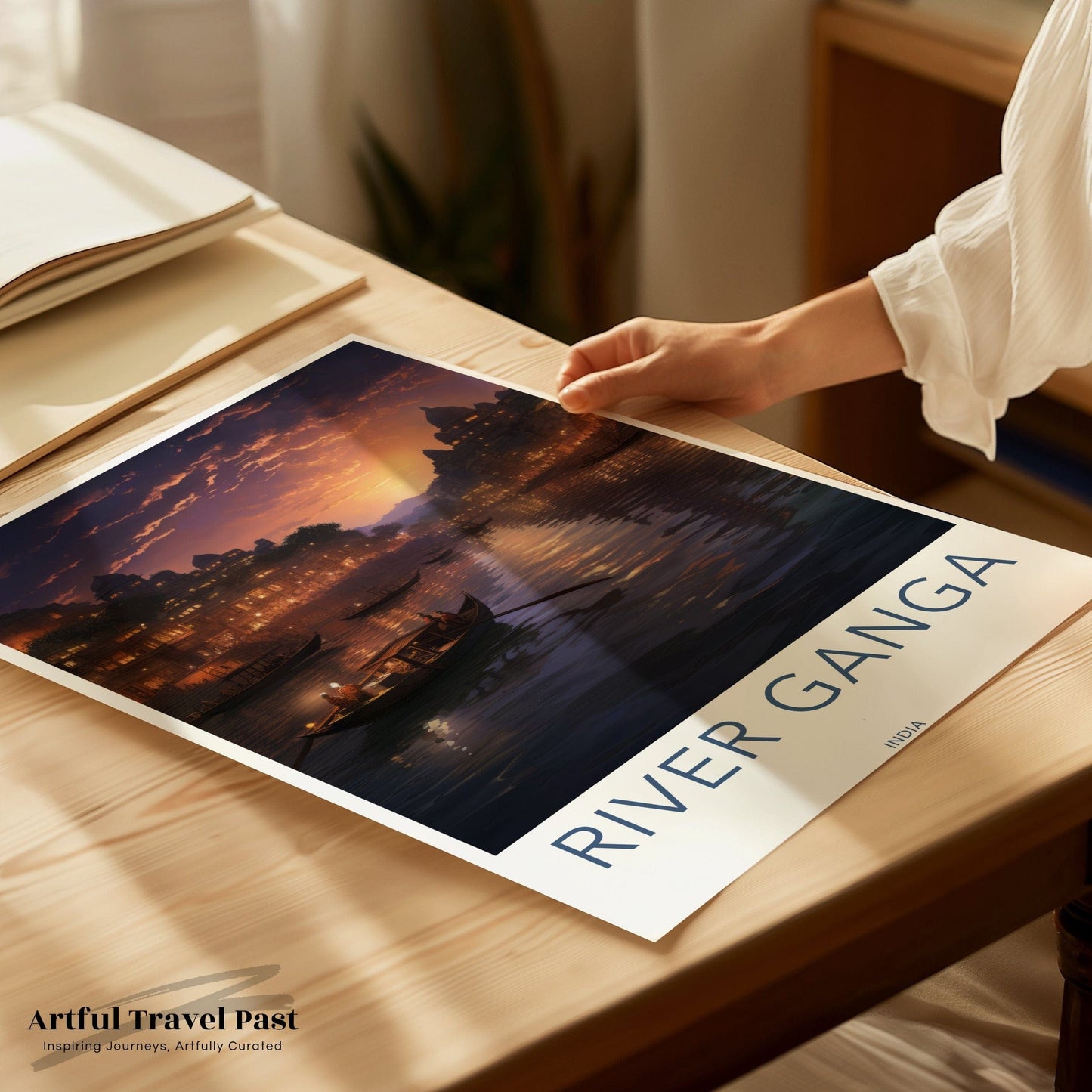 River Ganga Poster - India Wall Art