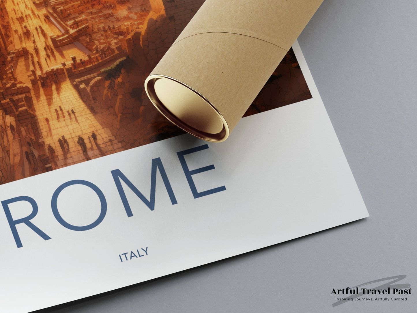 Rome Sunset Poster | Italy Wall Art | Europe Decor
