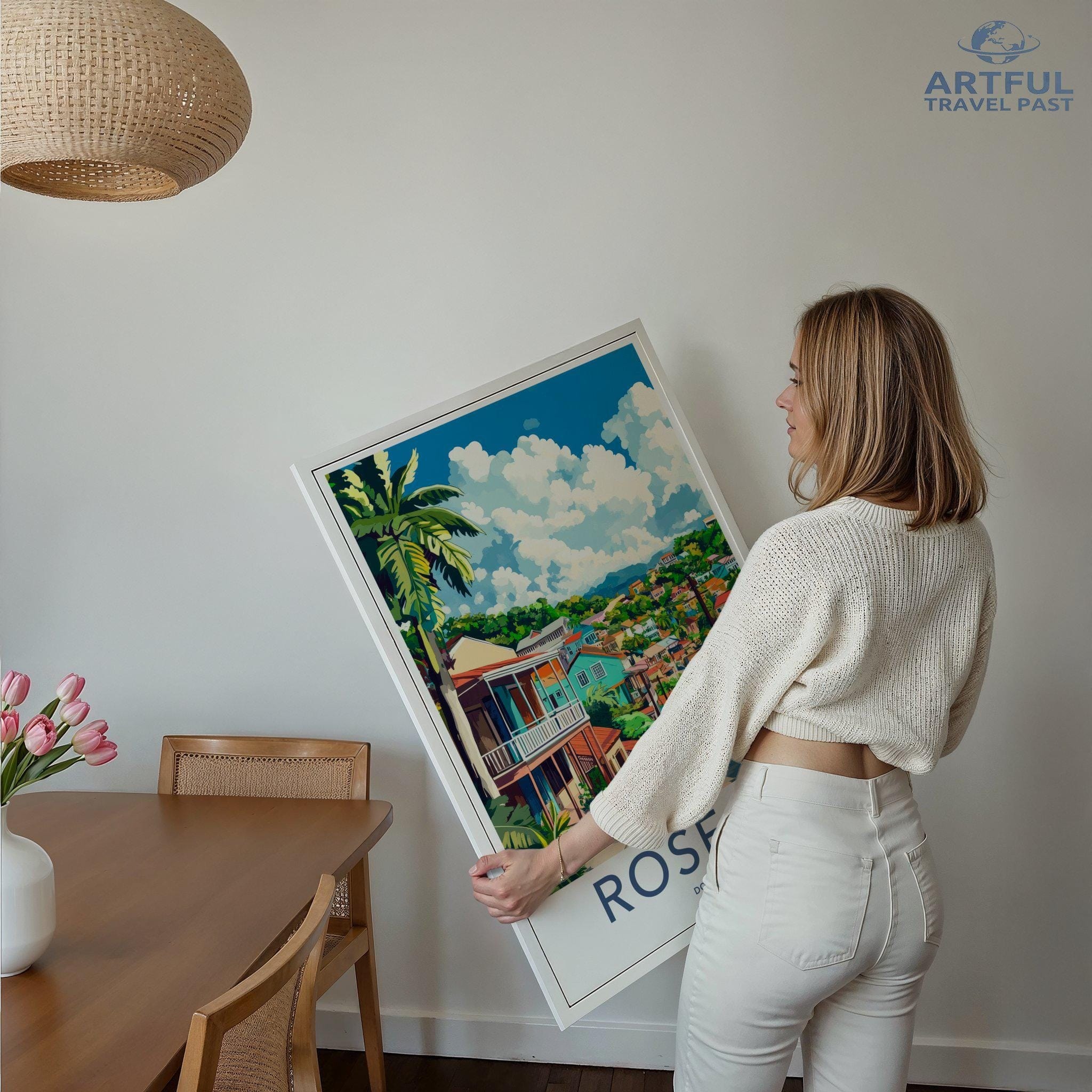 Roseau Poster - Dominica Wall Art