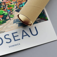 Roseau Poster - Dominica Wall Art