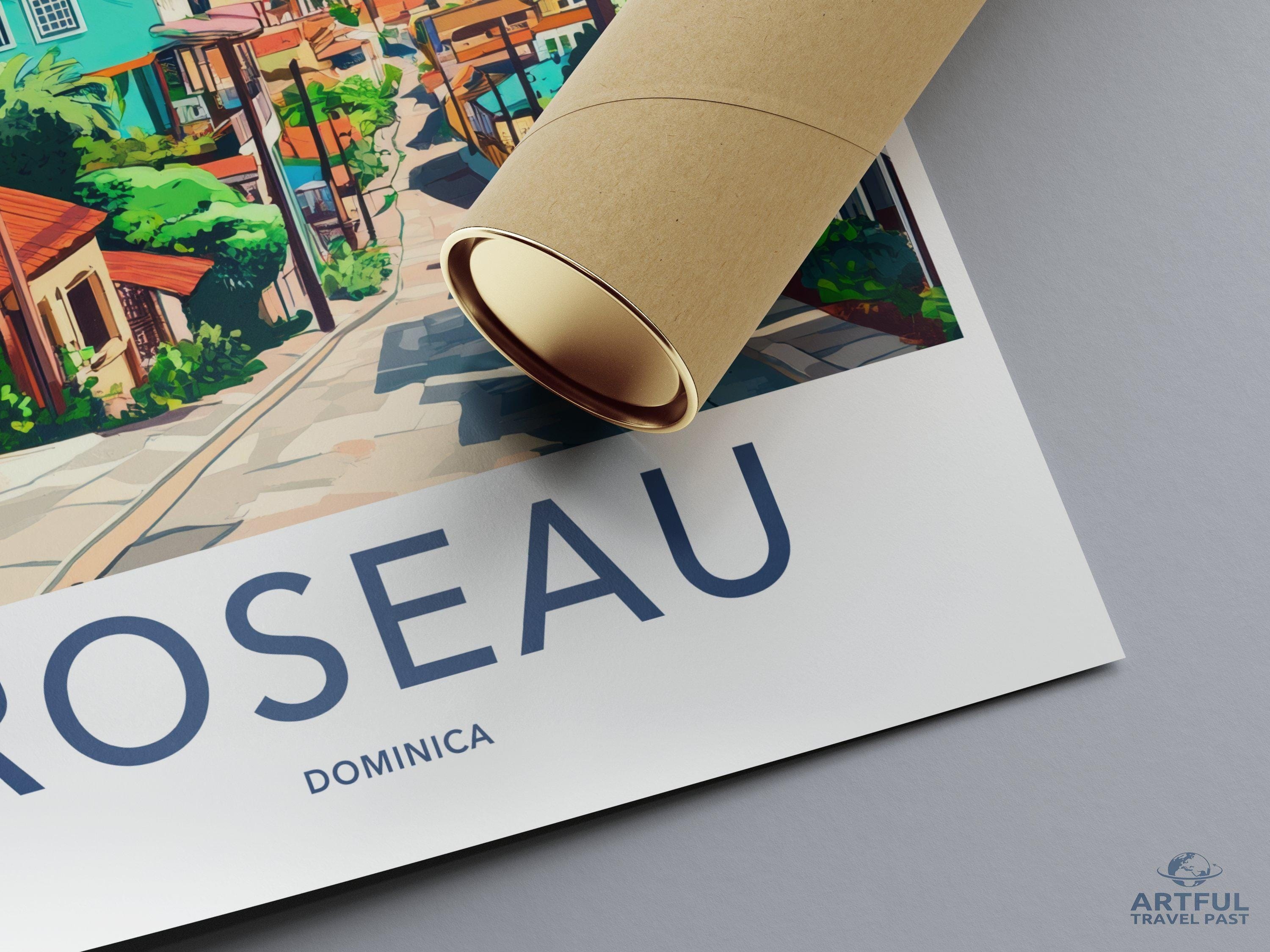Roseau Poster - Dominica Wall Art