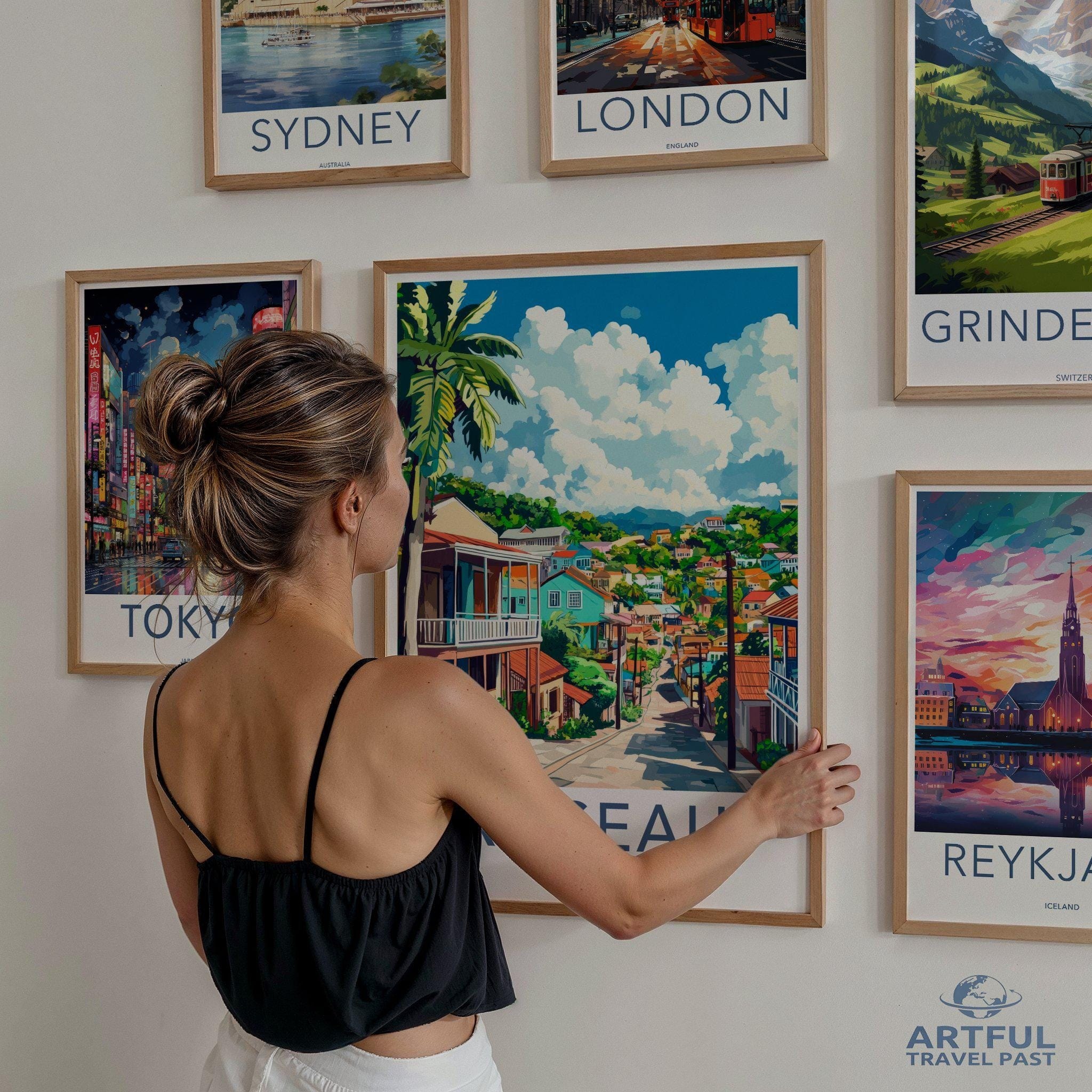 Roseau Poster - Dominica Wall Art