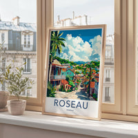 Roseau Poster - Dominica Wall Art