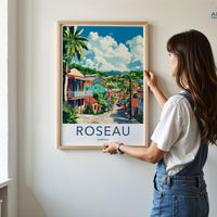 Roseau Poster - Dominica Wall Art