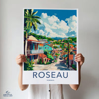 Roseau Poster - Dominica Wall Art