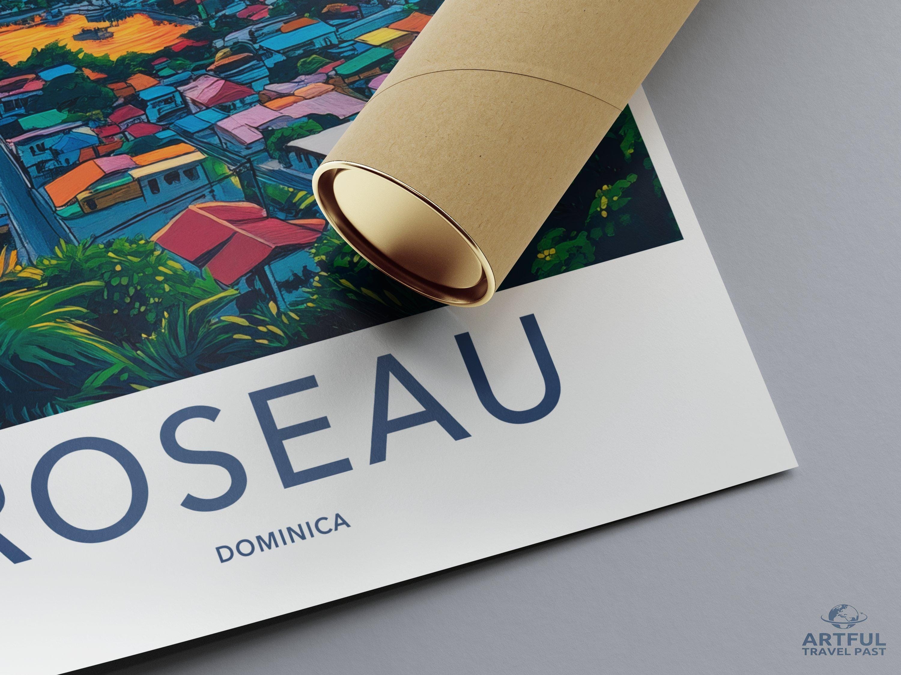 Roseau Poster - Dominica Wall Art