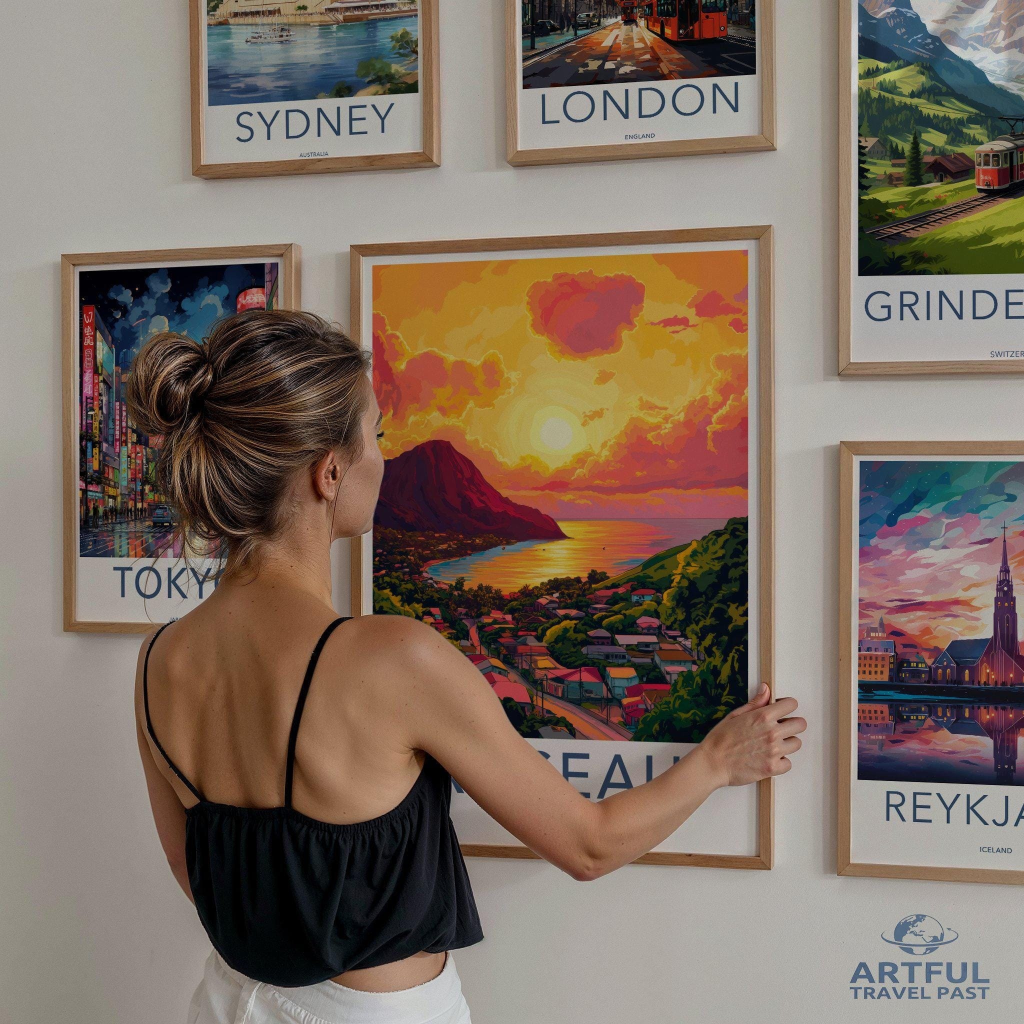 Roseau Poster - Dominica Wall Art