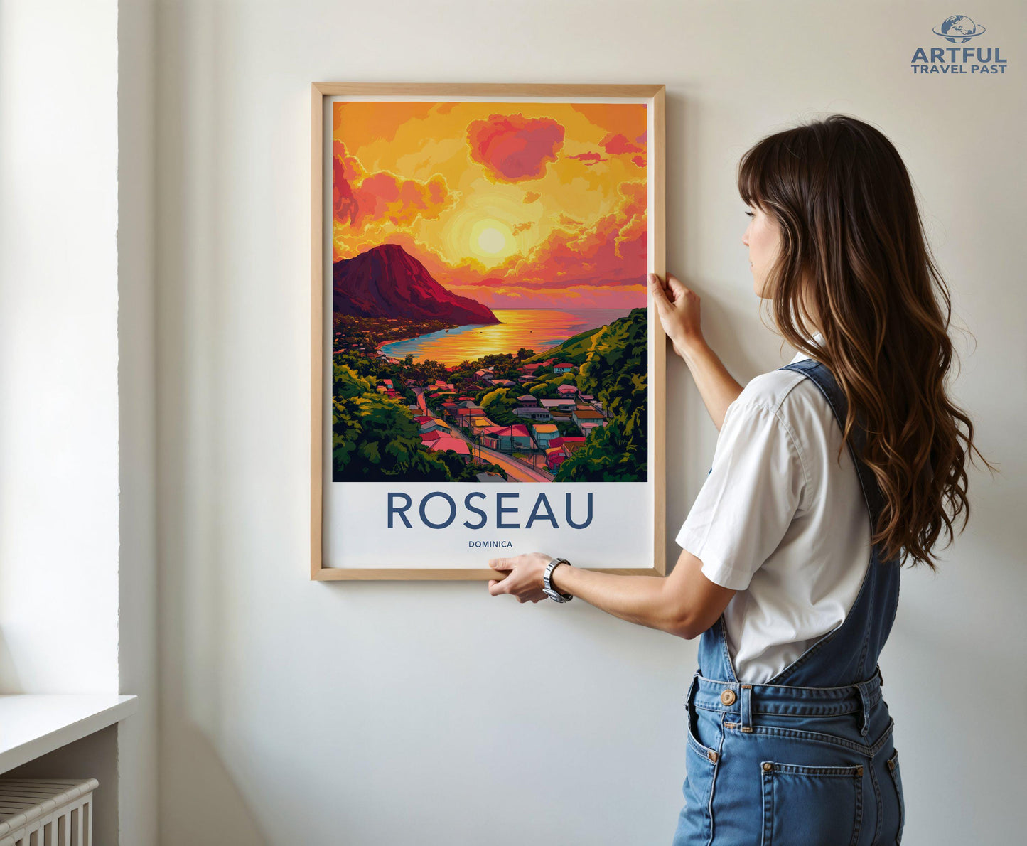 Roseau Poster - Dominica Wall Art