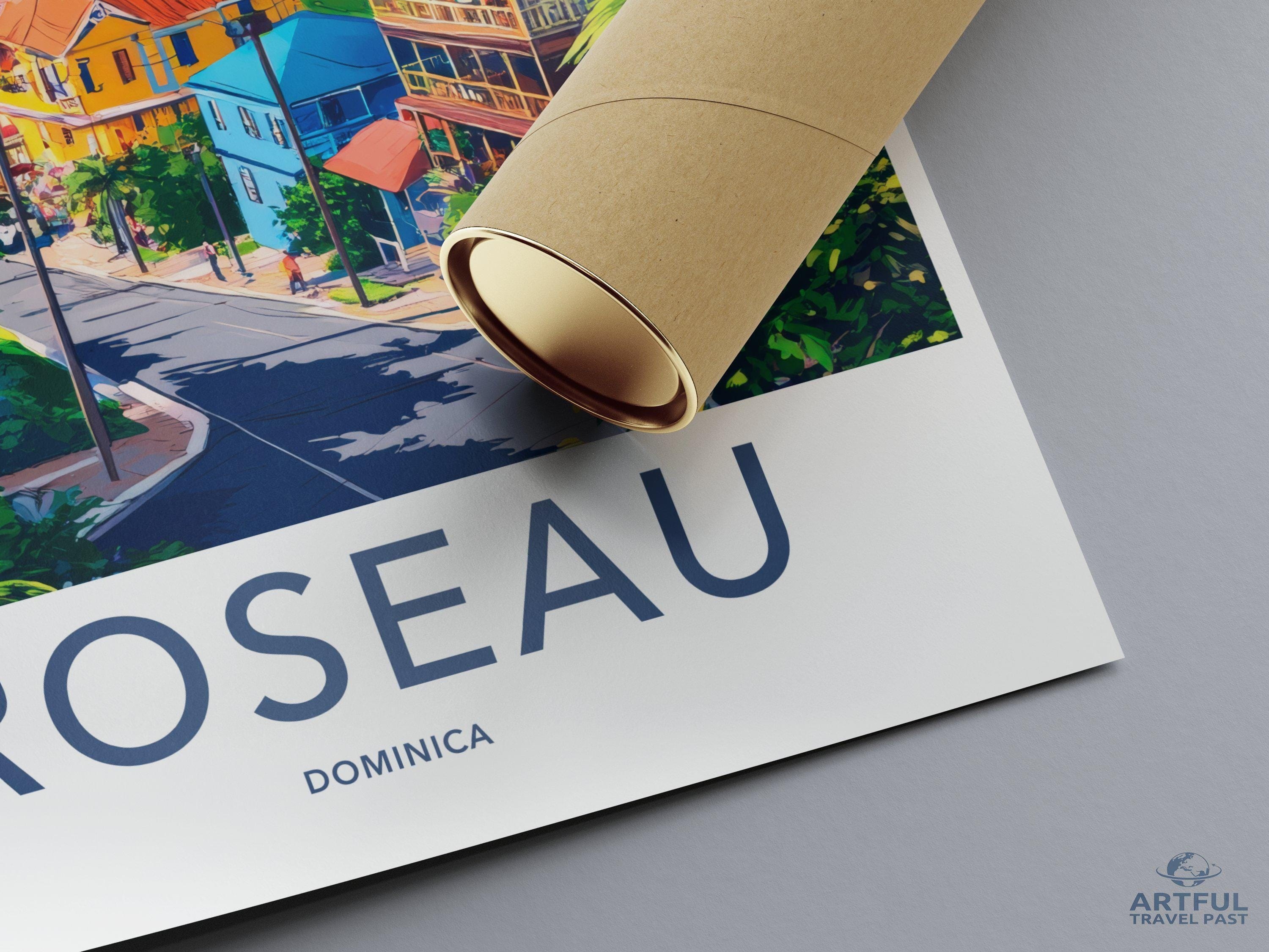 Roseau Poster - Dominica Wall Art