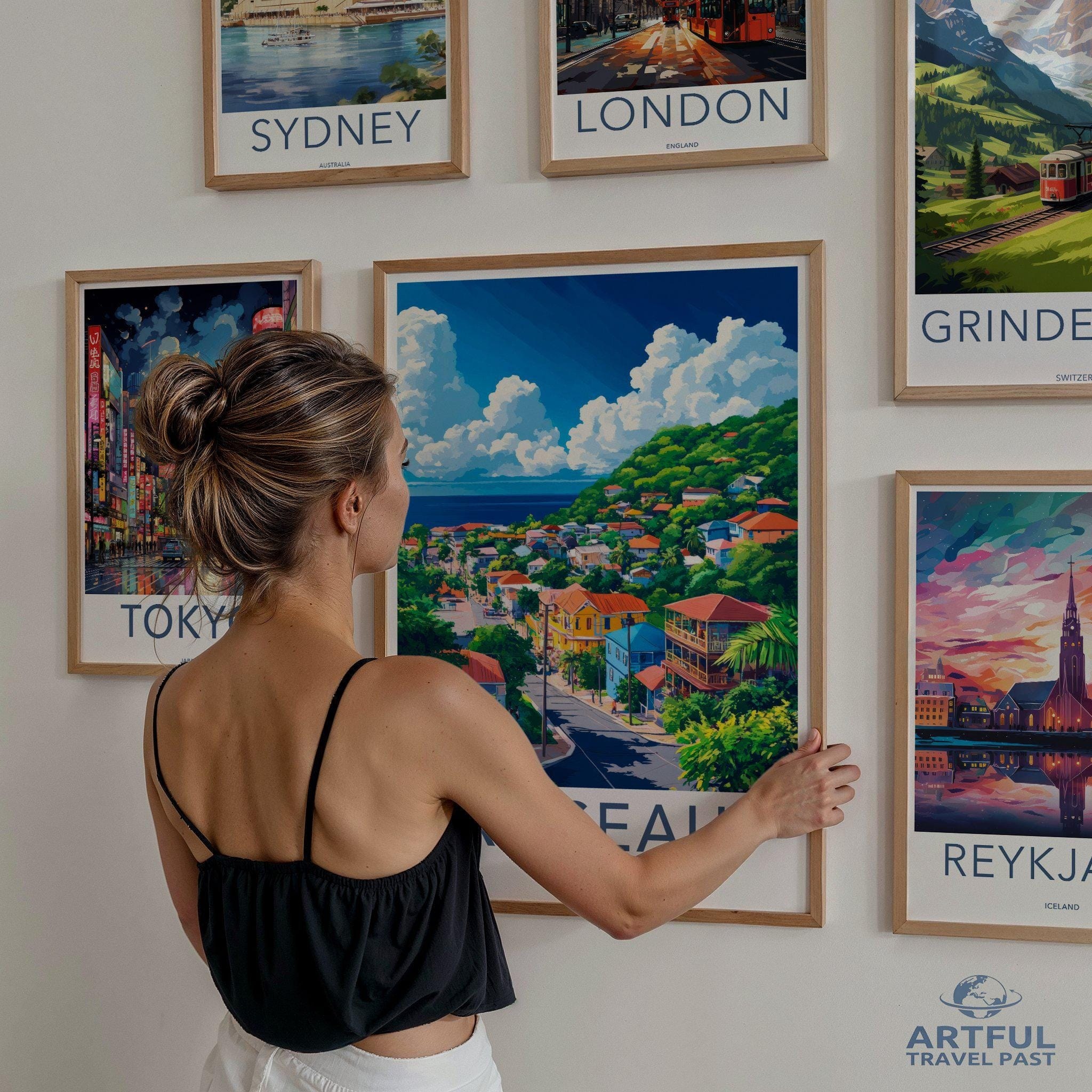 Roseau Poster - Dominica Wall Art