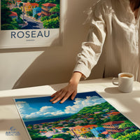Roseau Poster - Dominica Wall Art