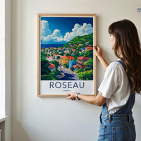 Roseau Poster - Dominica Wall Art