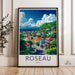 Roseau Poster - Dominica Wall Art