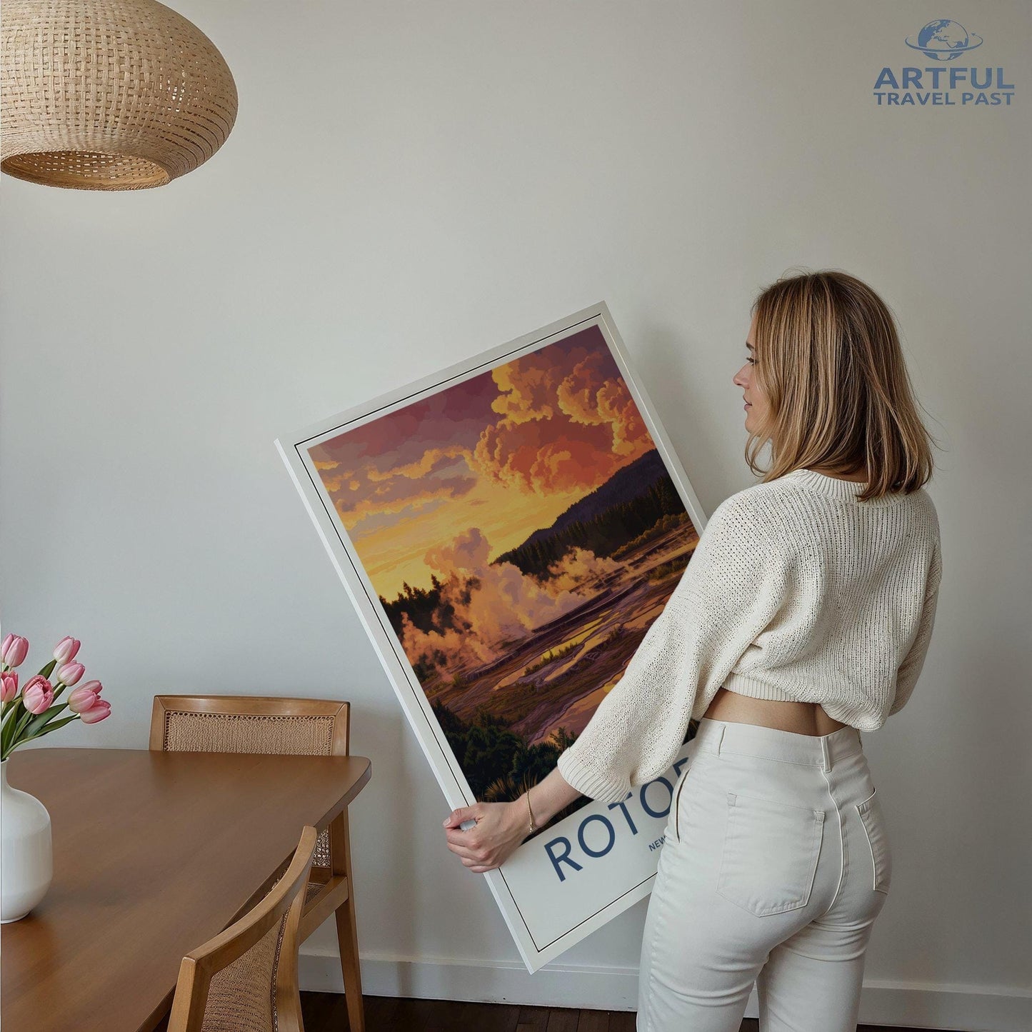 Rotorua Poster - New Zealand Wall Art