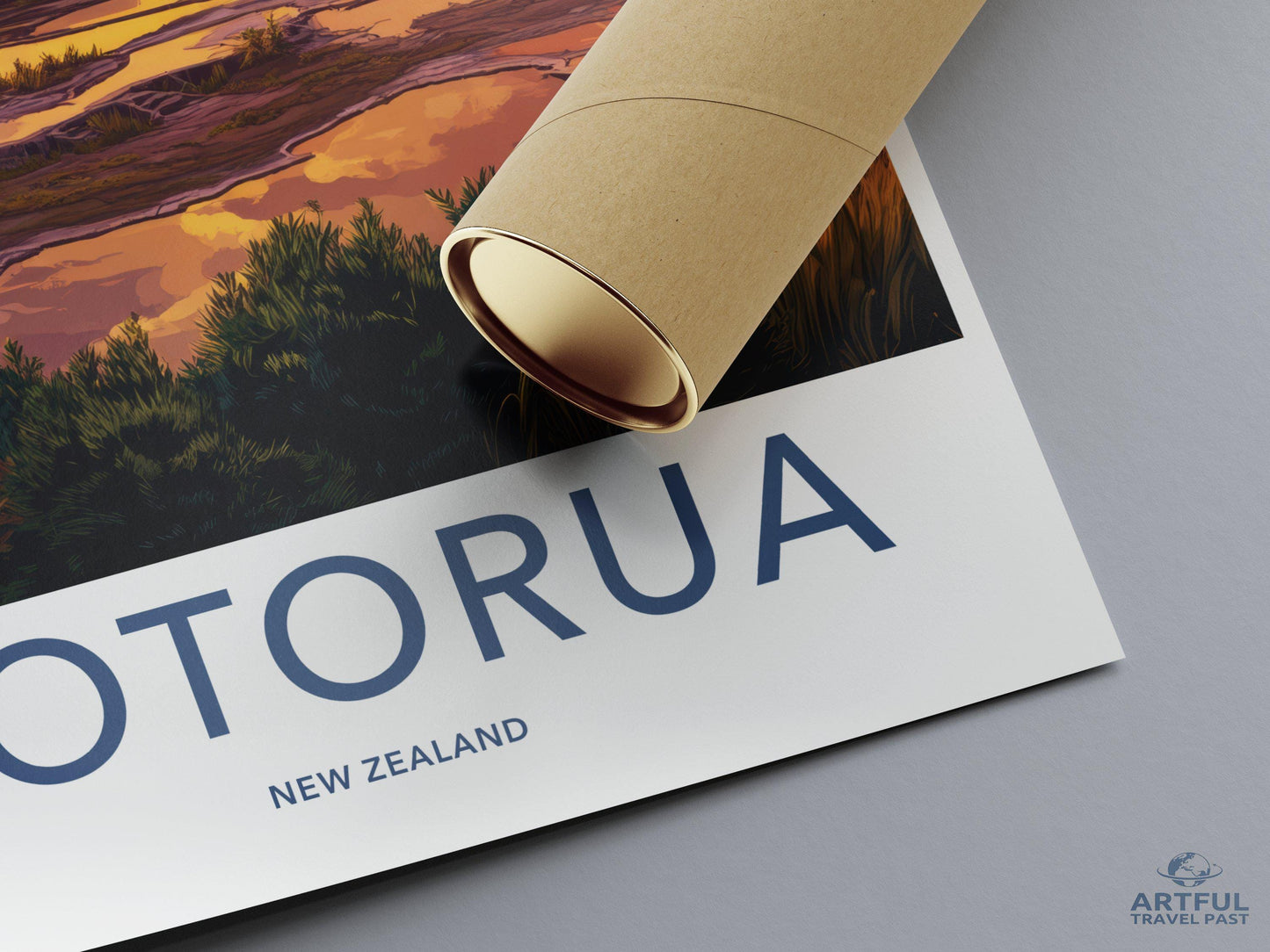 Rotorua Poster - New Zealand Wall Art